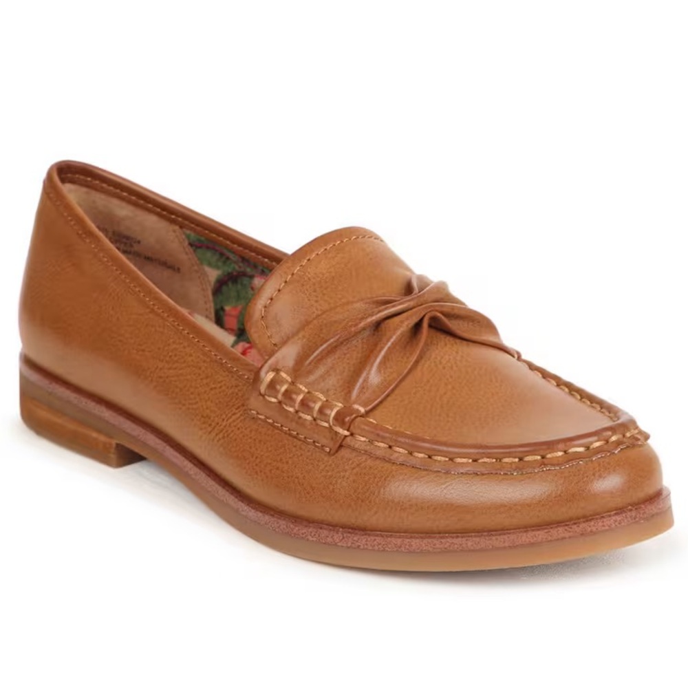 Women's Brown Bowie Ruched Strap Flat